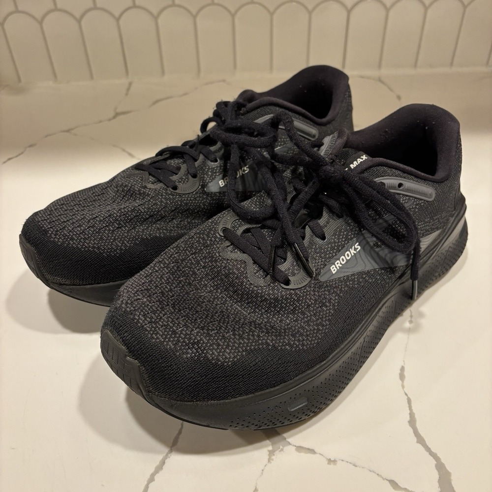 Brooks Ghost Max Running Shoes Mens Size 8.5 Extra Wide 4E Black 1104064E020
